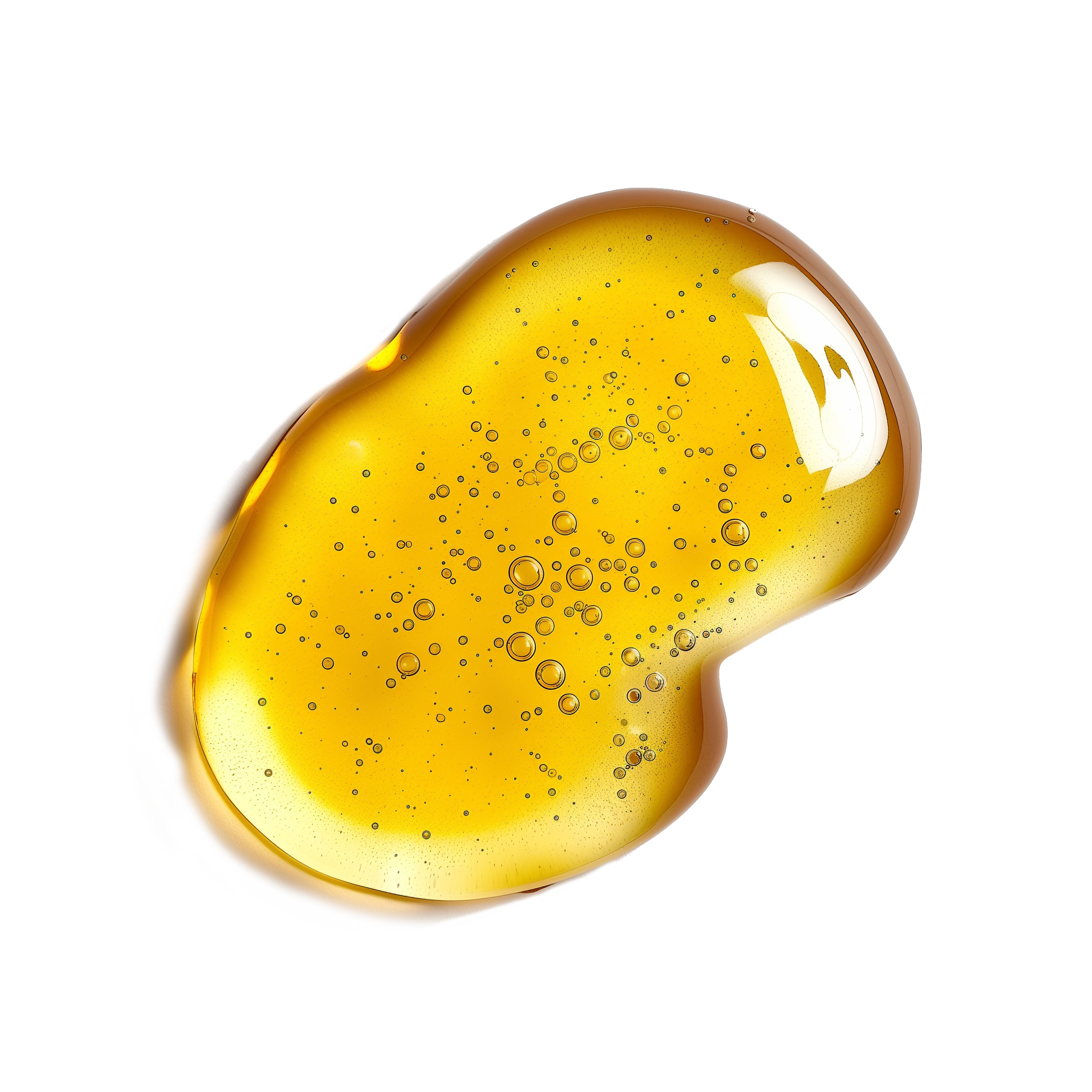 Facial oil drop with a white background