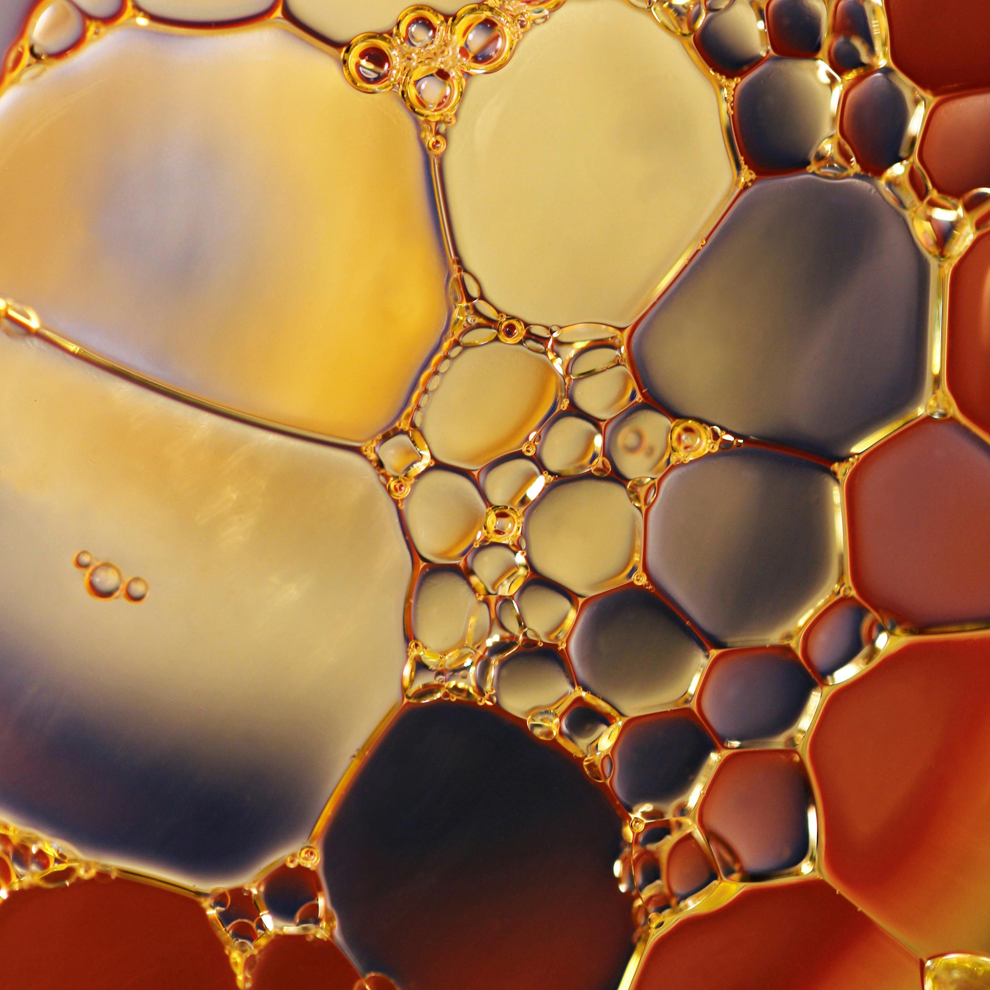 Facial Oil Bubble Texture