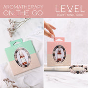 Lava Bead Aromatherapy Bracelet Set - Balance & Happiness