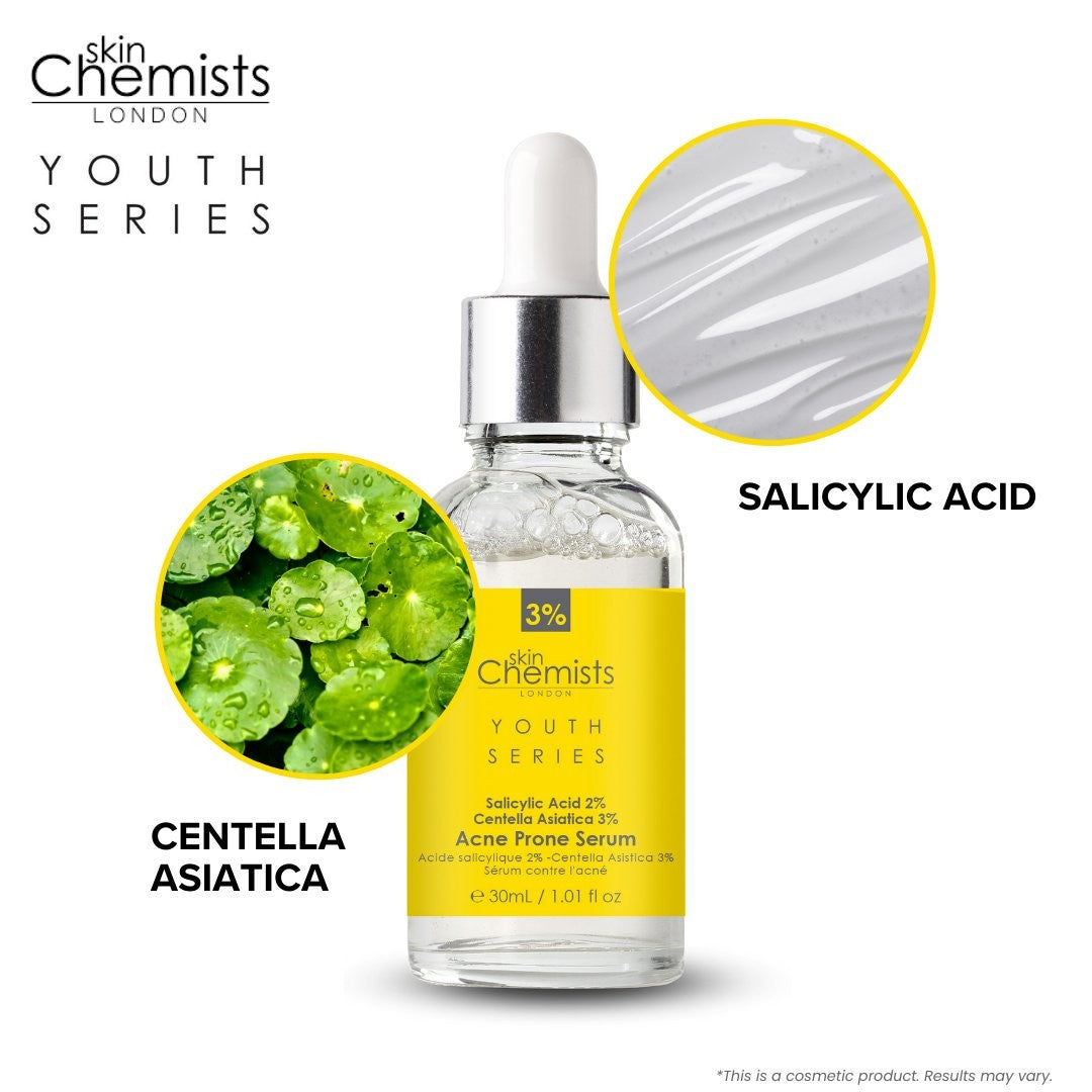 Sérum anti-acné Acide salicylique 2%, Centella Asiatica 3% 30ml