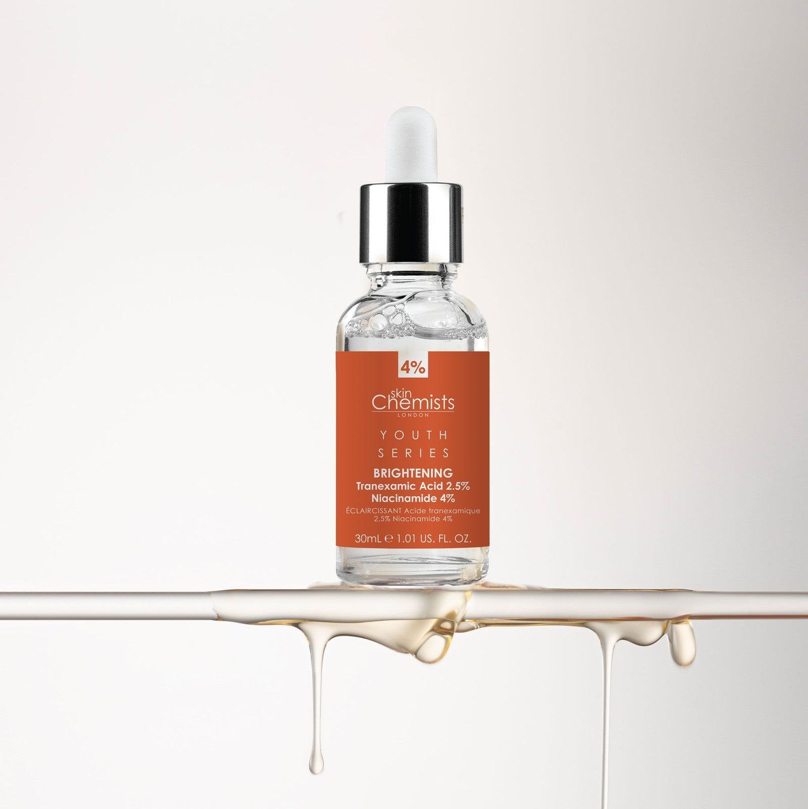 Tranexamsäure 2,5 %, Niacinamid 4 % aufhellendes Gesichtsserum 30 ml