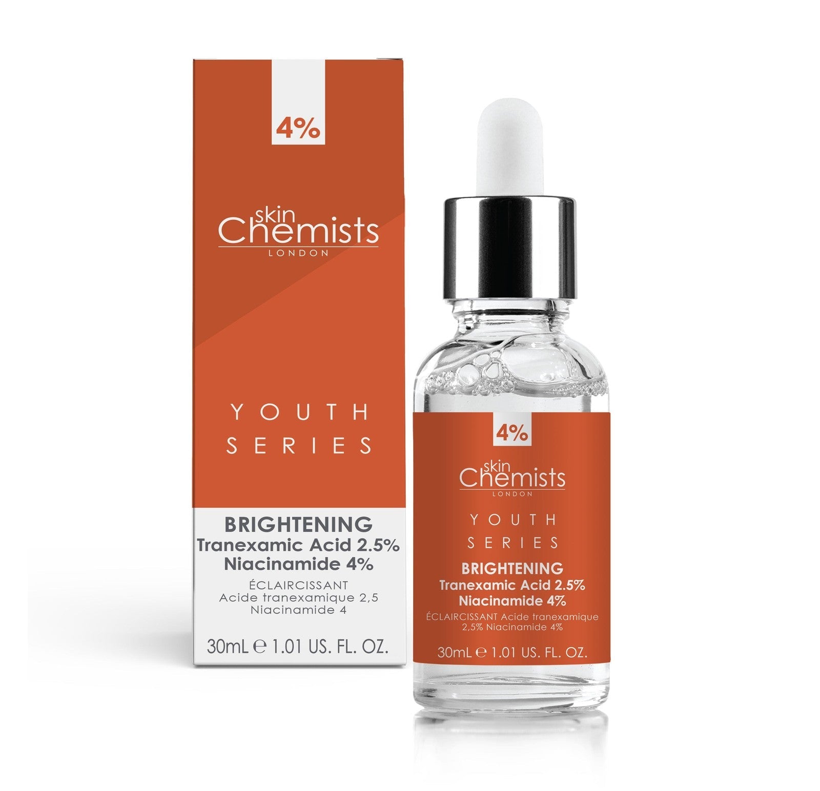 Tranexamsäure 2,5 %, Niacinamid 4 % aufhellendes Gesichtsserum 30 ml