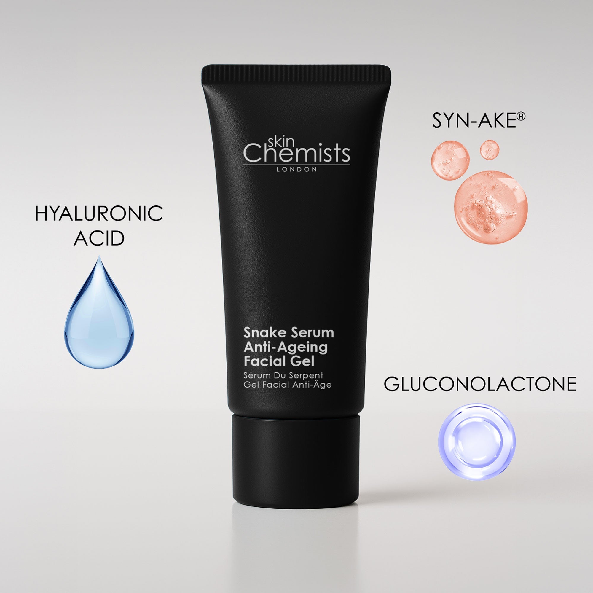 skinChemists Sérum Gel Anti-Âge Visage au Venin de Serpent 30ml