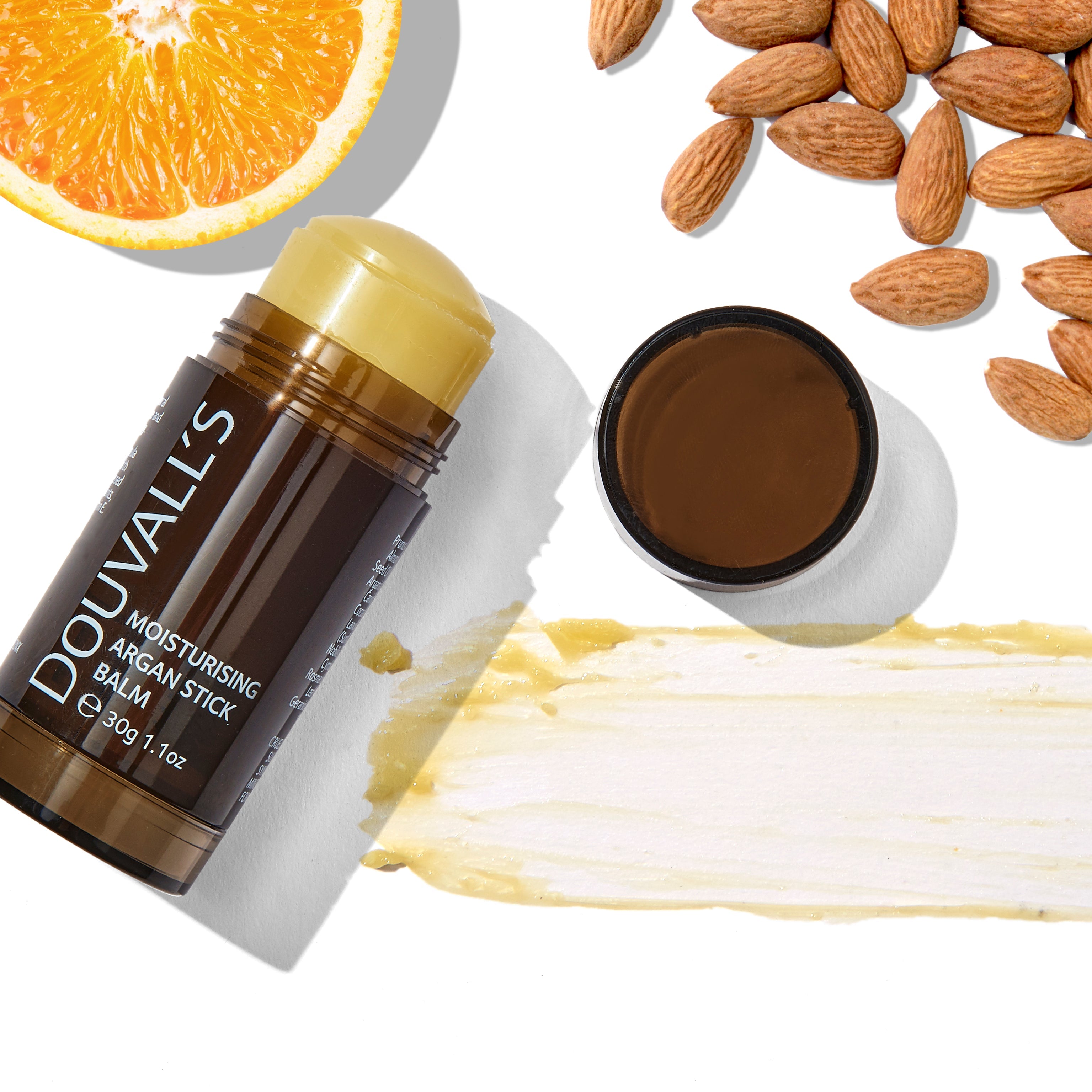 Argan Roll On Multi Balm 30g | Klar Balm | Omedelbar Fukt för Strålande Hud | 2 Doftalternativ
