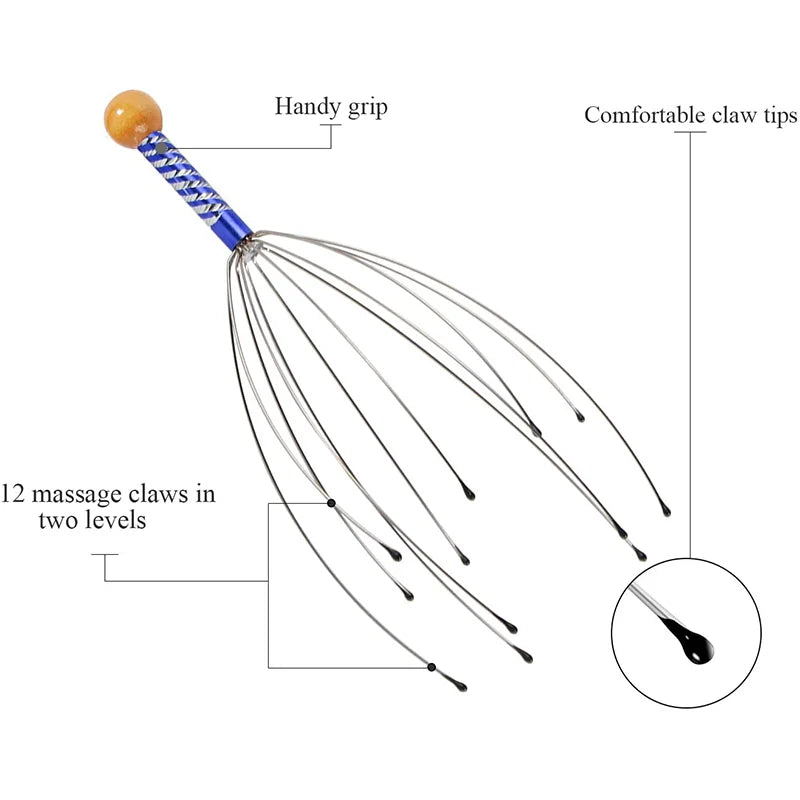 RelaxRilla Scalp & Body Massager – Stress Relief Scratcher