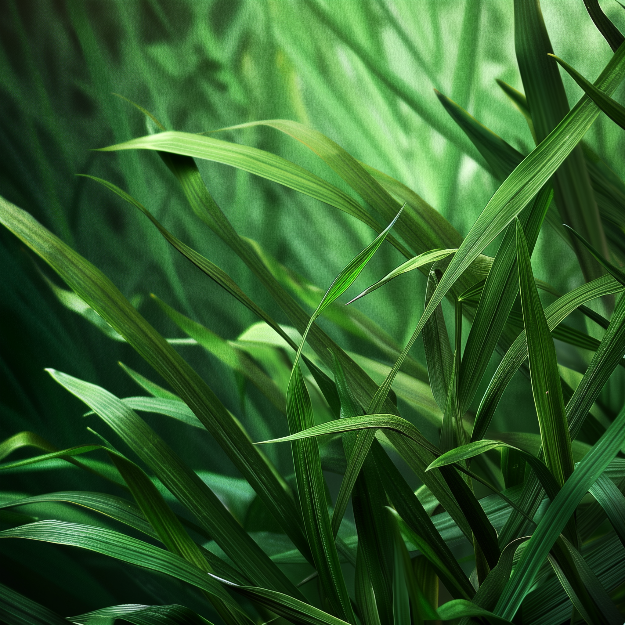 Vetiver plant detail on the forest