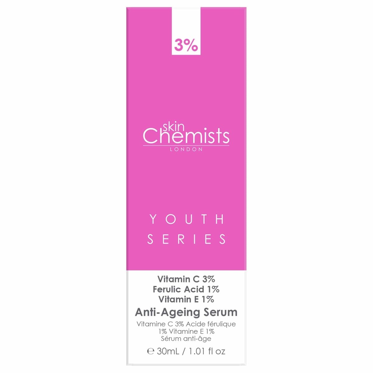 Anti-Ageing Serum Vitamin C 3%, Ferulic Acid 1%, Vitamin E 1% 30ml
