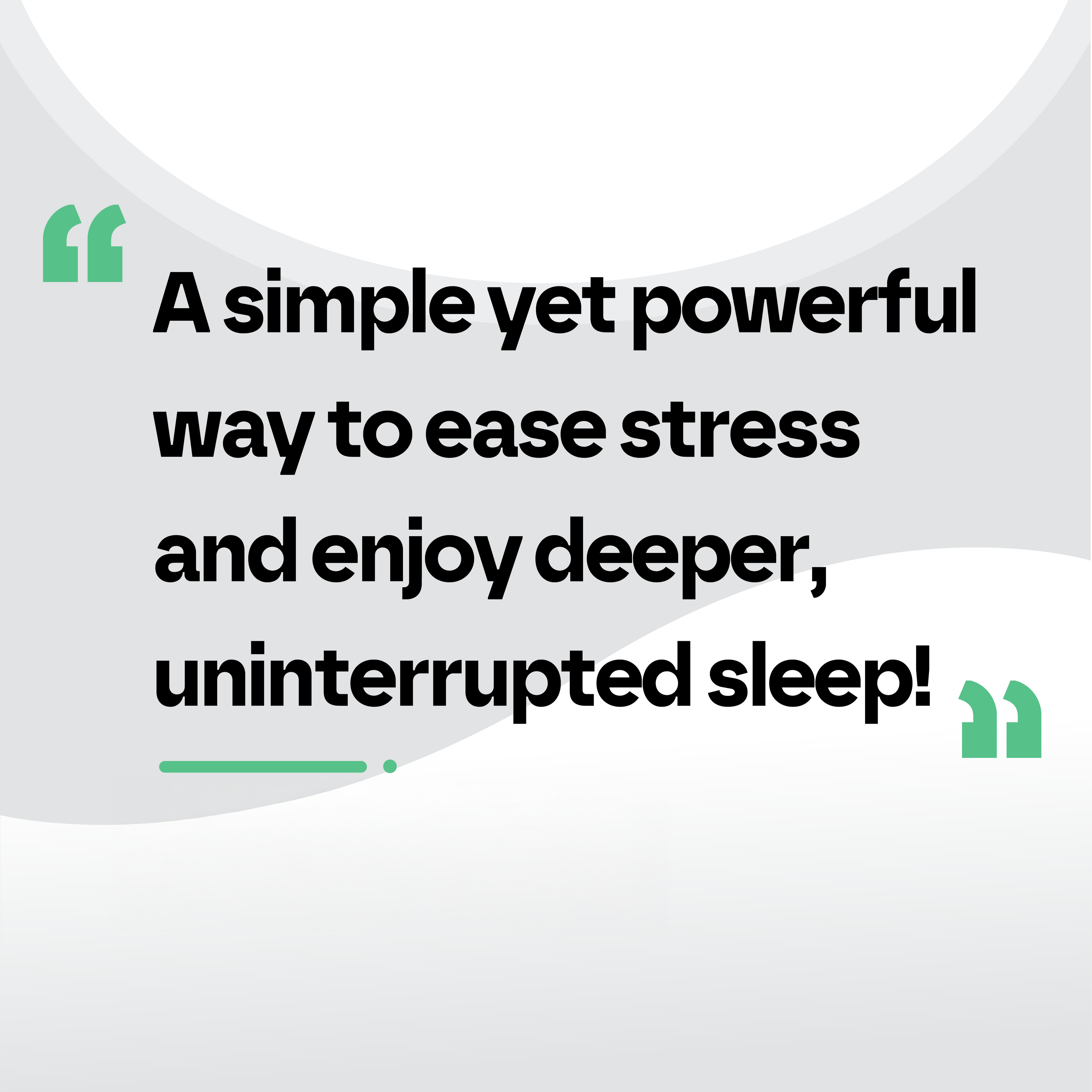 Text on a white background promoting stress relief and better sleep with Anti Snore Mouth Guard Pro benefits.