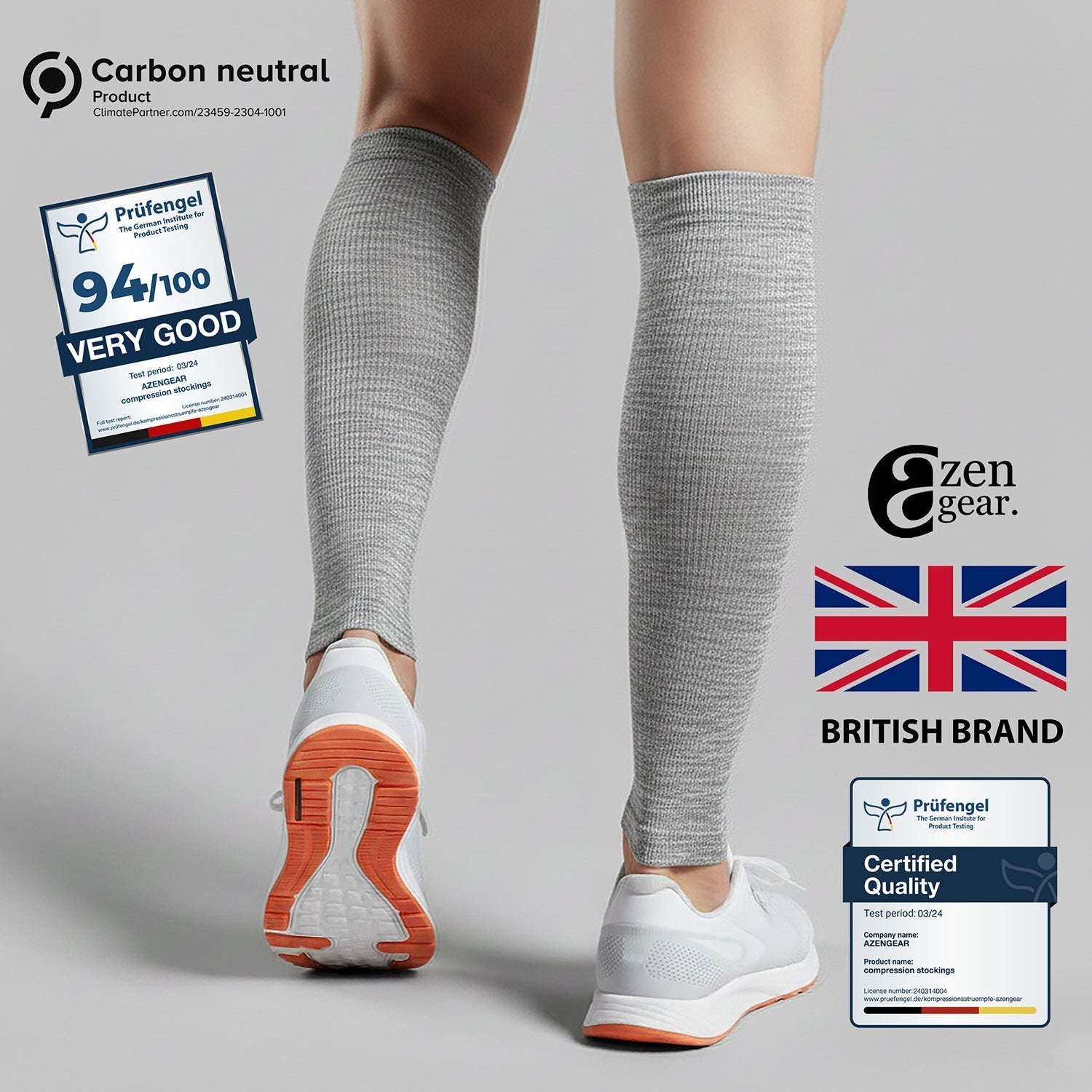 Wadenkompressionsbandagen (Paar) für Damen, Herren, Laufen, Schienbeinkantensyndrom