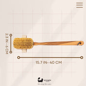 Luxury Natural Sisal Olive Wood Body Brush