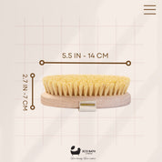 Natural Sisal Massage Hand Brush - Dry Brushing Hand Brush for Exfoliation