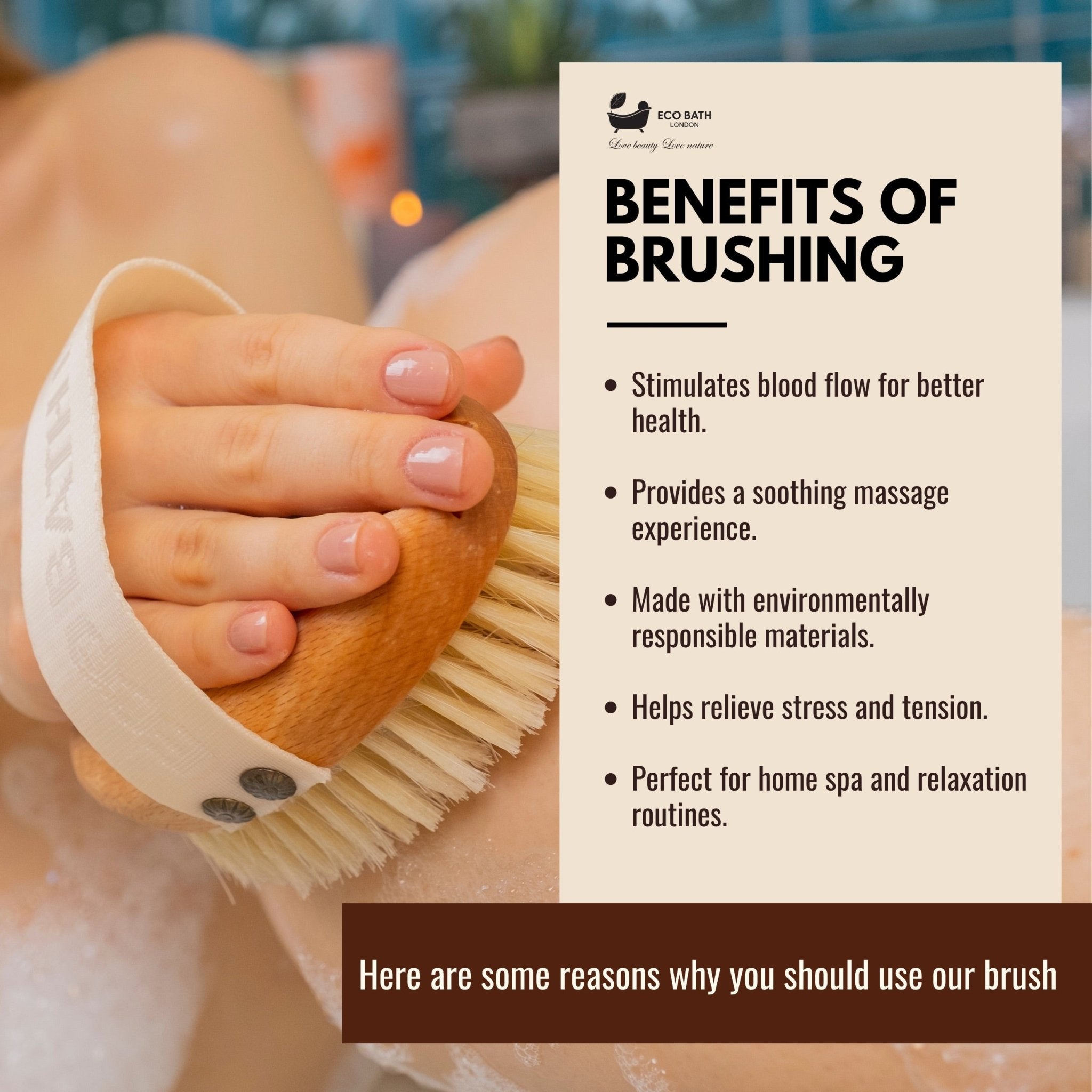 Natural Sisal Massage Hand Brush - Dry Brushing Hand Brush for Exfoliation