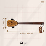 Natural Sisal Walnut Wood Body Brush