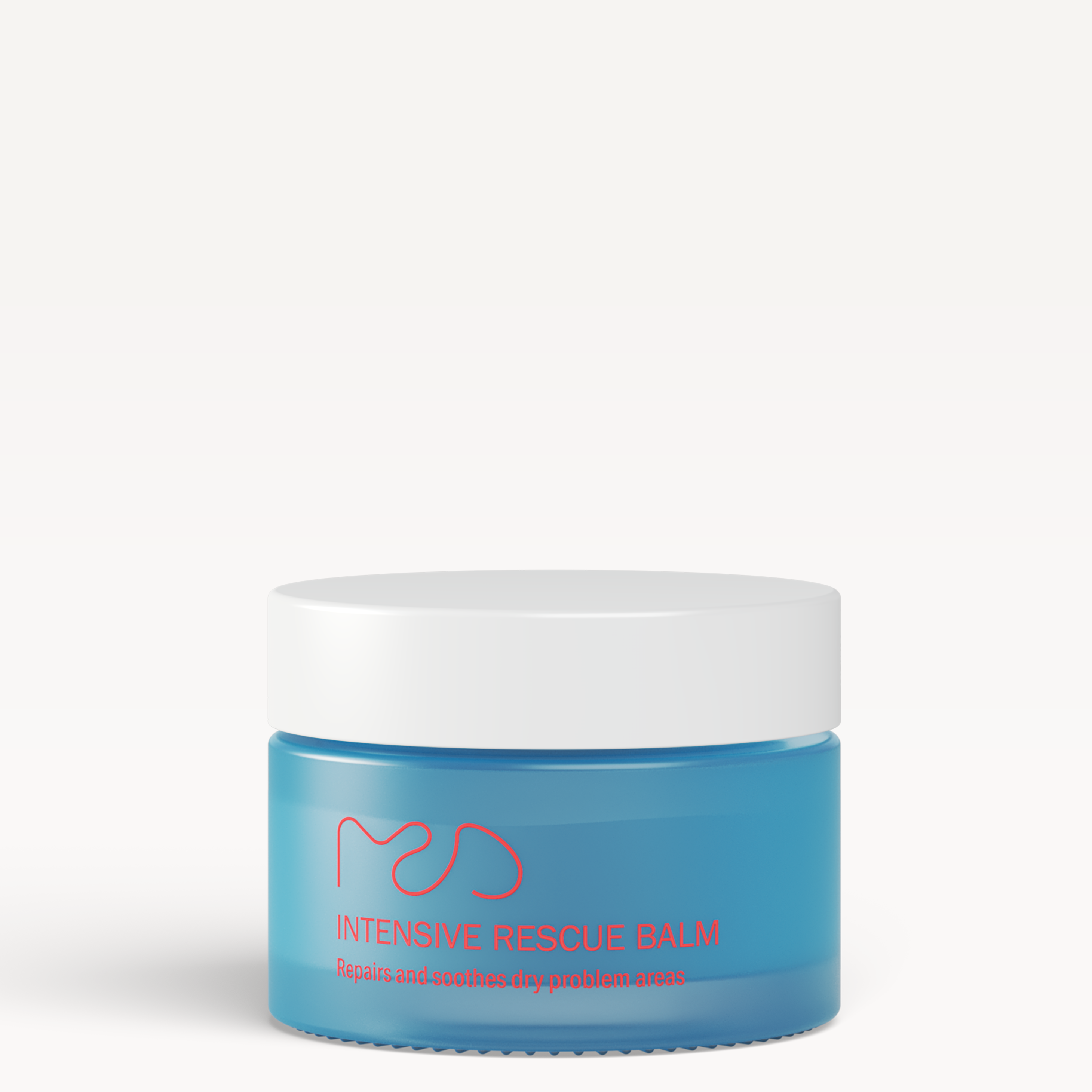 Rich intensive rescue balm formulated with nourishing butters and botanical oils to deeply hydrate and soothe very dry skin areas.