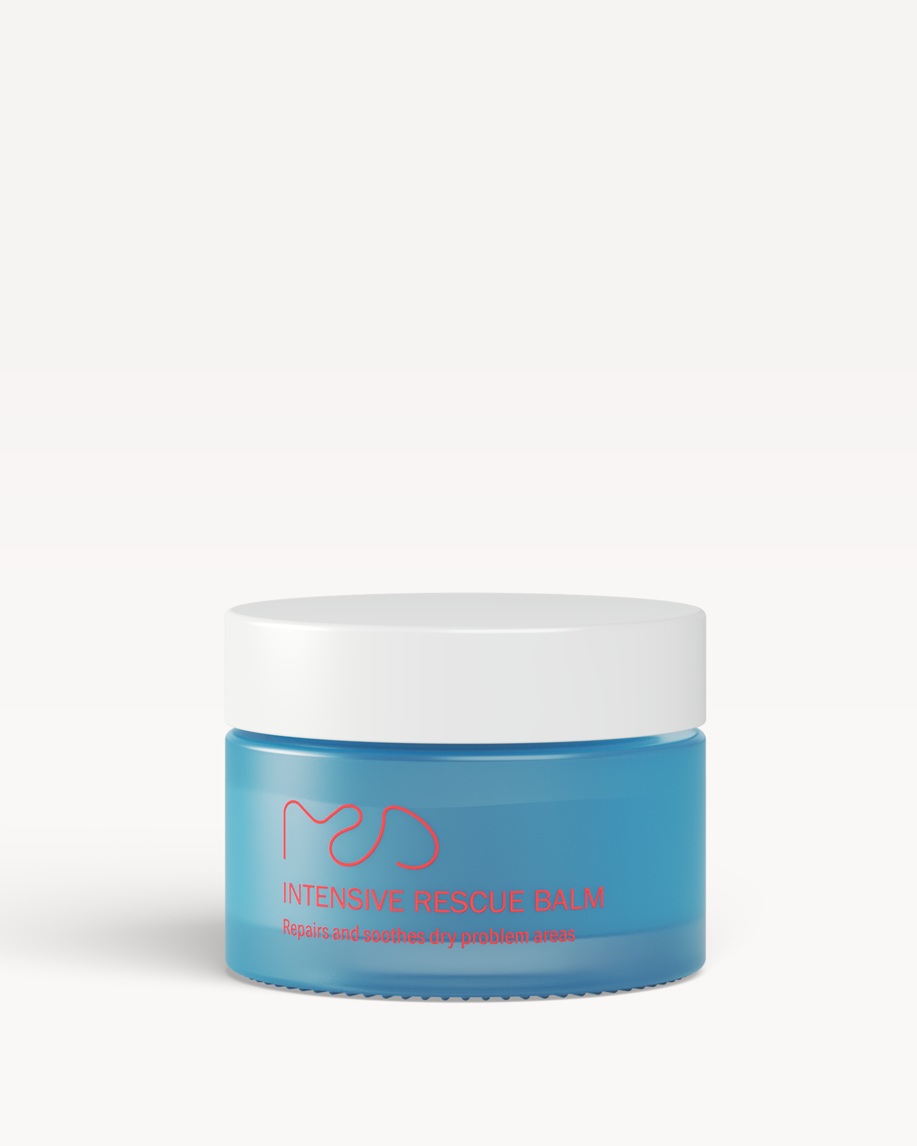 Rich intensive rescue balm formulated with nourishing butters and botanical oils to deeply hydrate and soothe very dry skin areas.