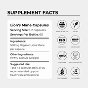 Lions Mane Mushroom 500mg