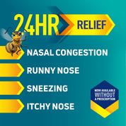 Nasonex 24HR Allergy Nasal Spray – Non-Drowsy, Scent-Free, Prescription-Strength (120 Sprays)