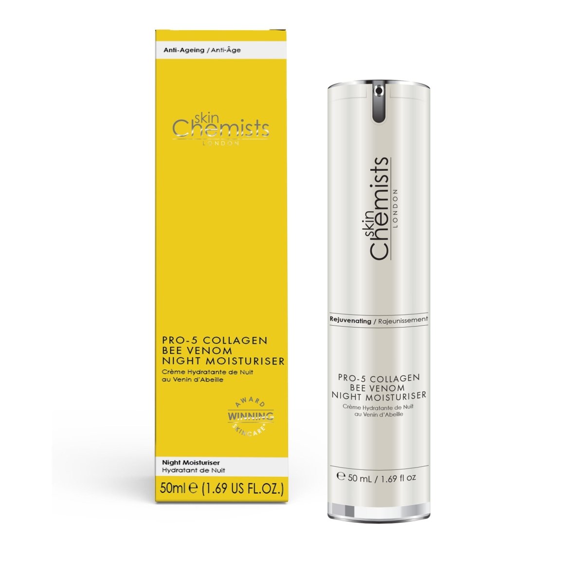 Crème de Nuit au Collagène et Venin d'Abeille Pro-5 50ml