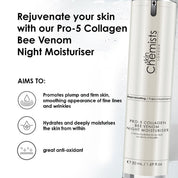 Crème de Nuit au Collagène et Venin d'Abeille Pro-5 50ml
