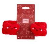 Novelty Spa Headband - Red Hearts