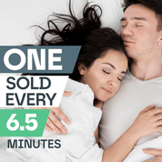 Couple lying down together with text overlay about suicide statistics.
