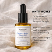 Sensory Point Sleep Oil | Roman Chamomile & Cornish Lavender 30ml
