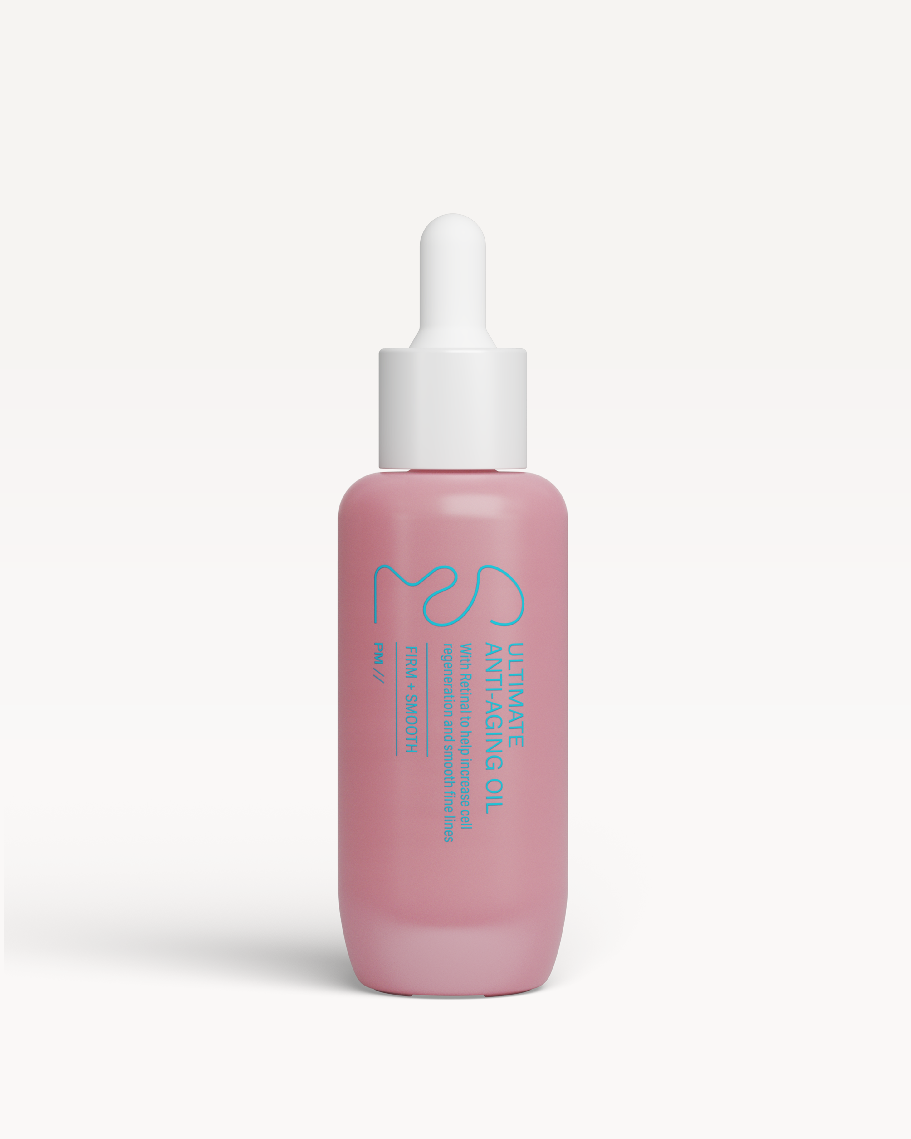 Close-up of lightweight anti-aging facial oil formulated with retinal and vitamin E to support skin renewal, smooth texture, and improve the appearance of fine lines.
