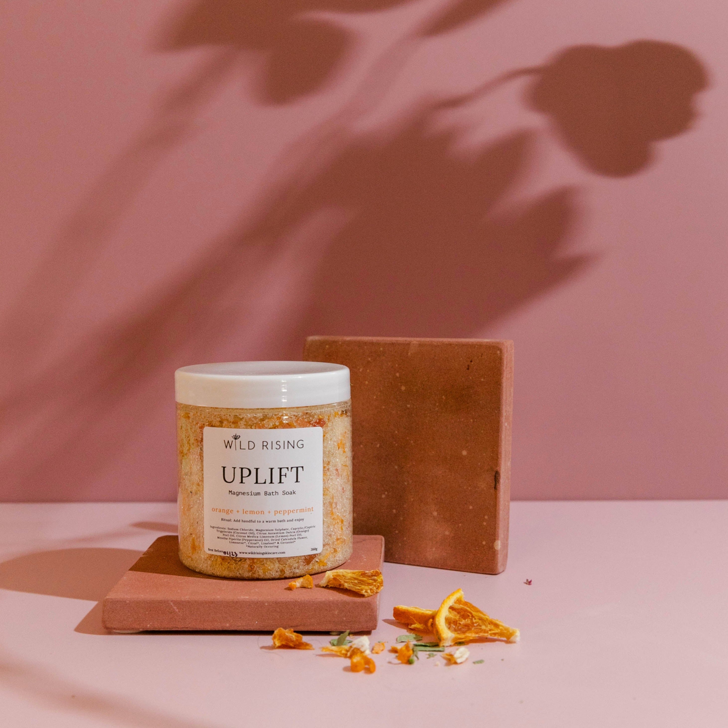 Uplift - Sól do kąpieli pomarańczowa, cytrynowa i miętowa